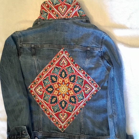 Upcycled Denim Jacket - Picture 1 of 7